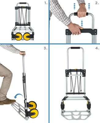Mount-It! Folding Hand Truck and Dolly, Holds Up to 264 lbs. (MI-902)