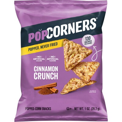 Popcorners Gluten-Free Popped Corn Chips Variety Pack, 28 Bags/Box (02486)