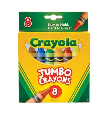Crayola Jumbo Crayon, 8/Pack (52-0389)