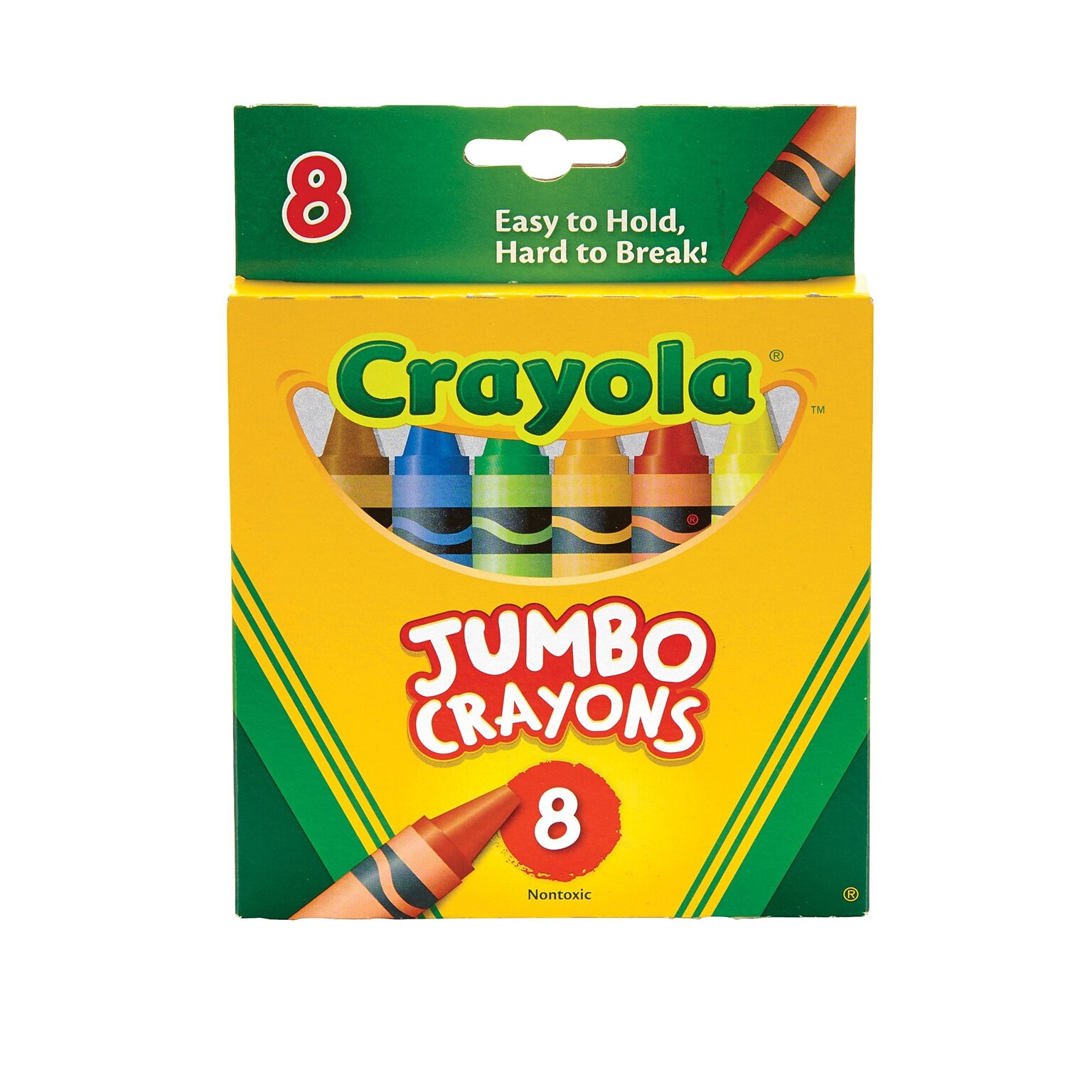 Crayola Jumbo Crayon, 8/Pack (52-0389)