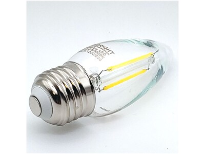 Viribright 2.5-Watt Daylight LED Candle Candelabra Bulb, Dozen (650191-12)
