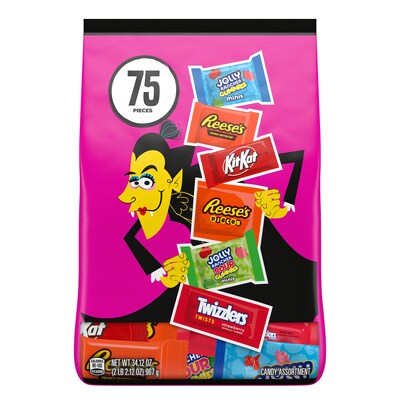 Hershey Chocolate & Sweets Halloween Snack Size -  75 pc