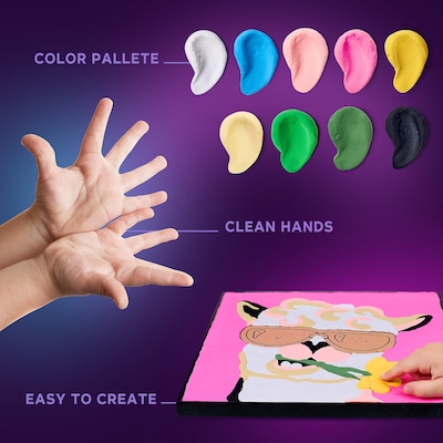 OKTO Clay-by-Number Llama Air-Dry Clay Art Kit, 17/Set (OKT20030)
