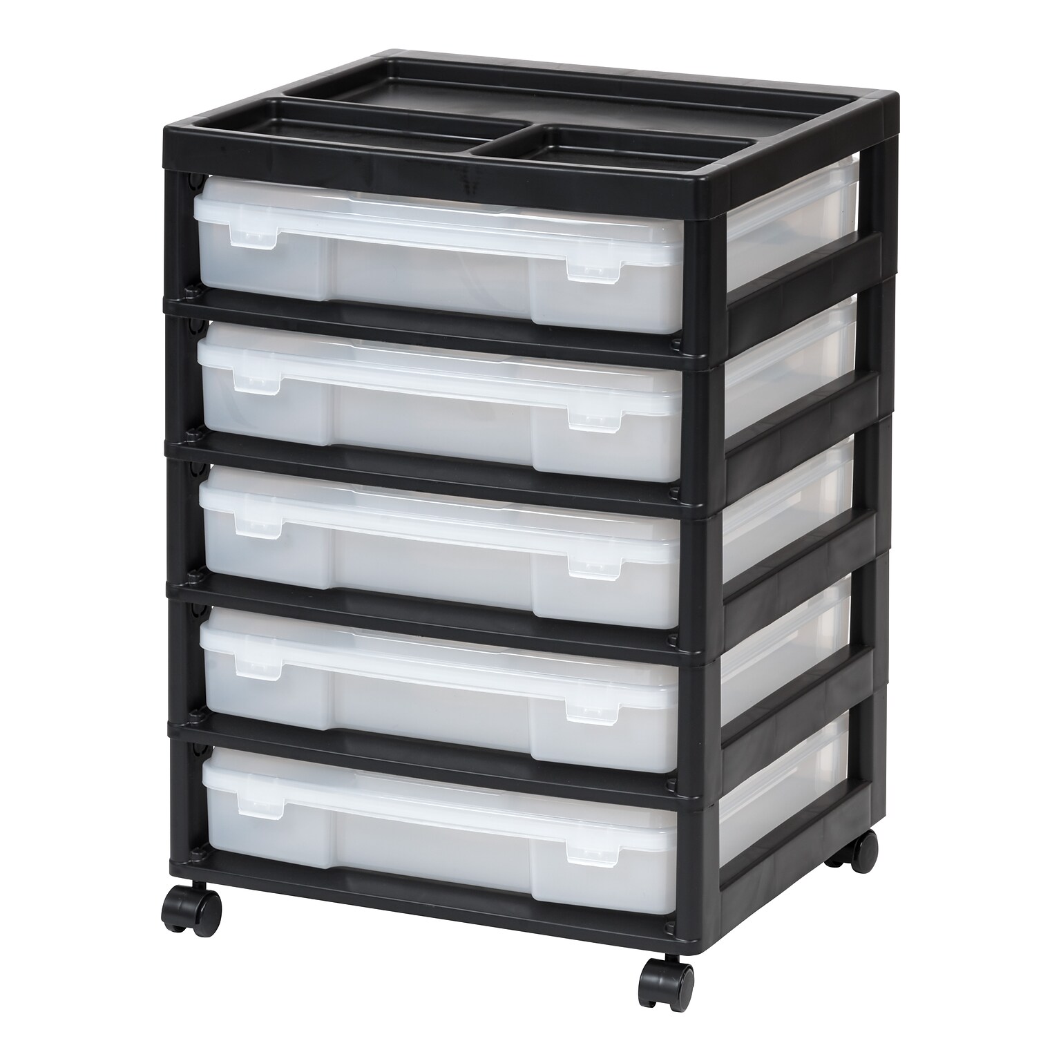 Iris 5-Drawer Storage Cart, Black (587685)
