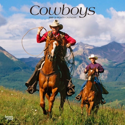 2025 BrownTrout Cowboys 12 x 12 Monthly Wall Calendar (9781975476885)