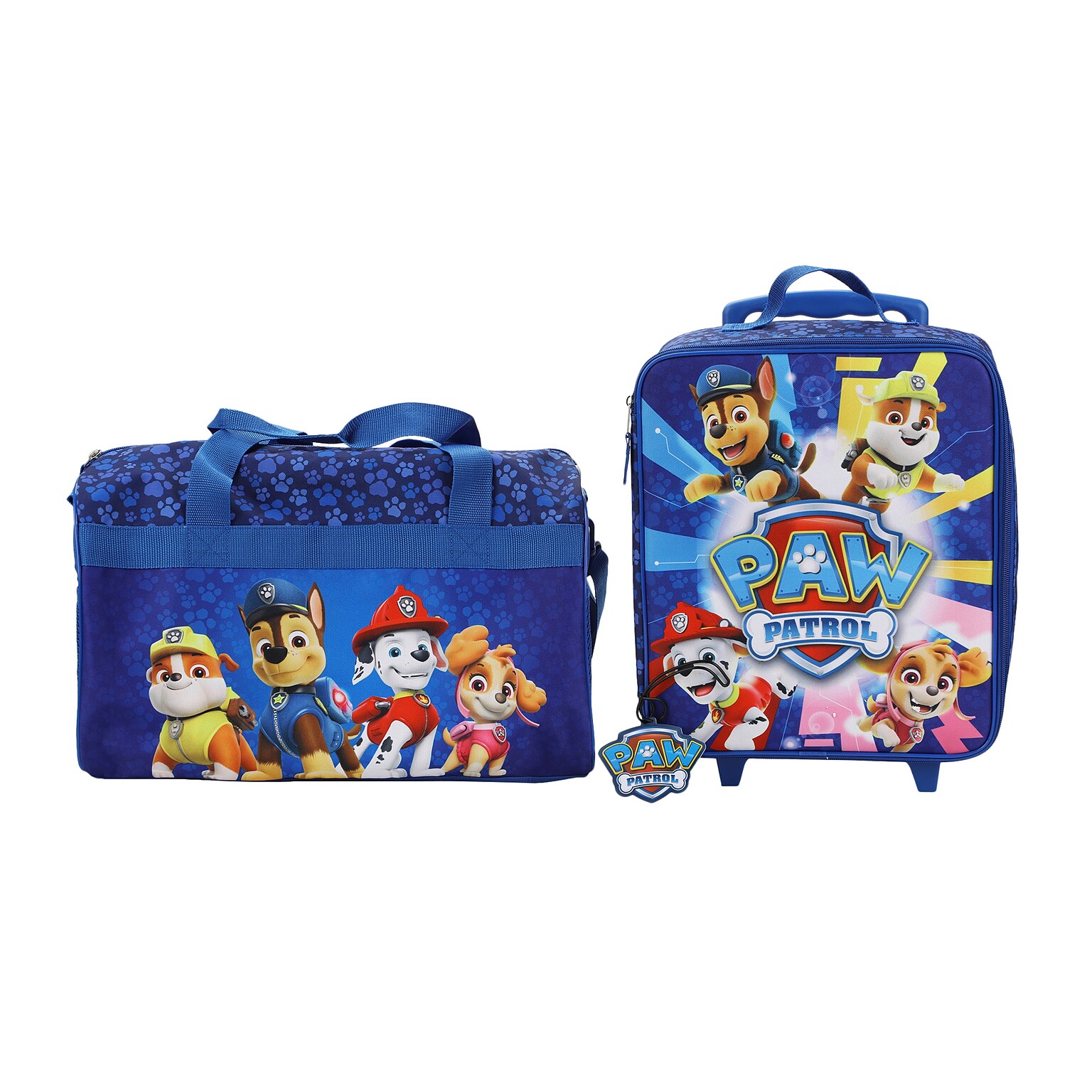 Bioworld 3-Piece Paw Patrol Carry-On Luggage Set with Wheels, Multicolored (DBY6SS0PPTPP00)