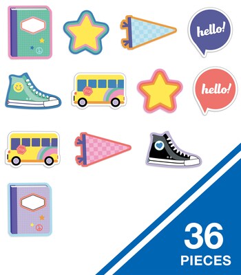 Carson Dellosa Education We Stick Together Hello School Cut-Outs, 36/Pack (120652)
