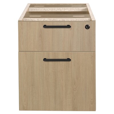 Regency Legacy Box File Pedestal Drawer Unit, Noble Oak (LPBF22NO)