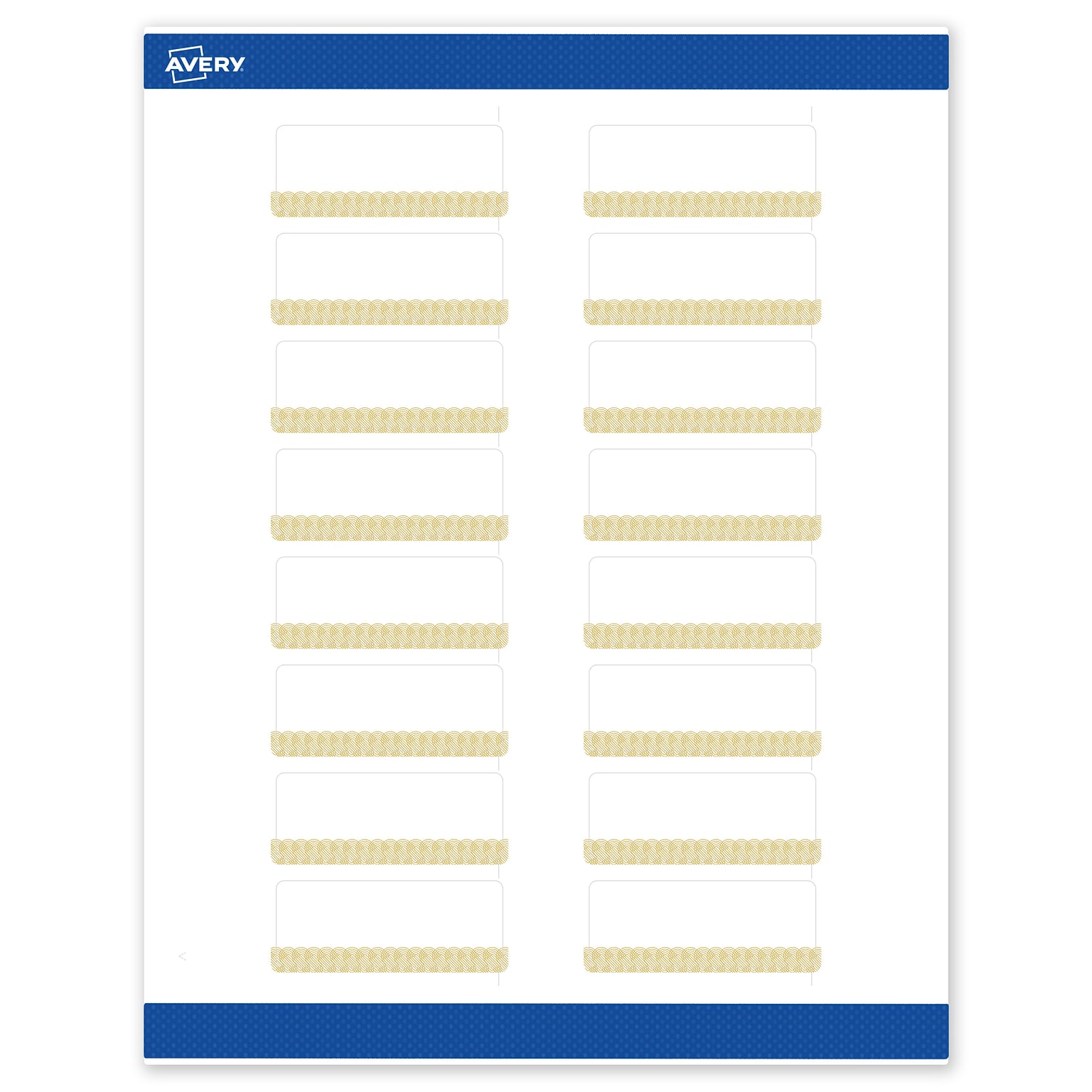 Avery Laser/Inkjet Rectangle Multipurpose Labels, 1 x 2-5/8, White, 160/Pack (S00EWS)