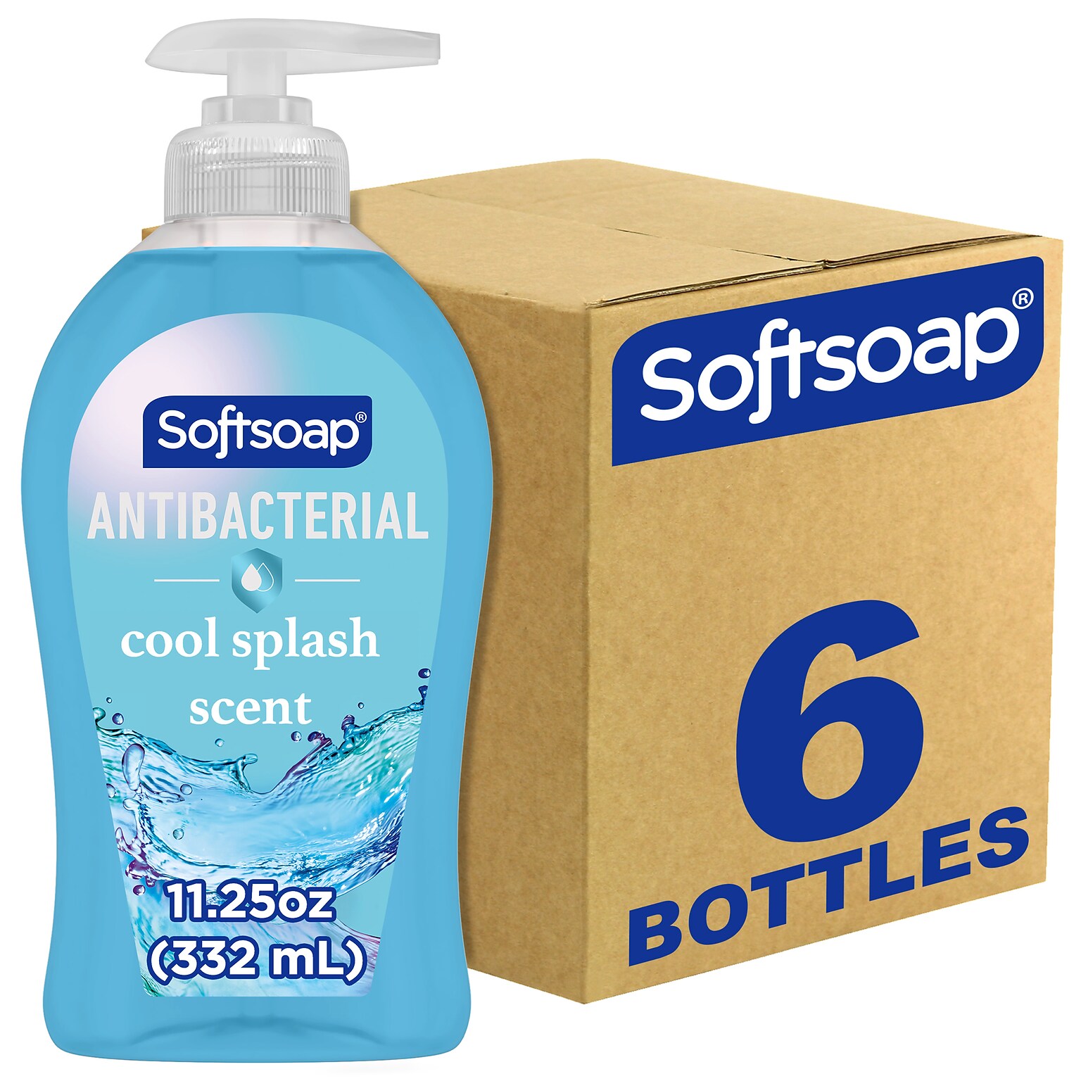 Softsoap Liquid Hand Soap, Clean & Protect Scent, 6/Carton (US07327ACT)