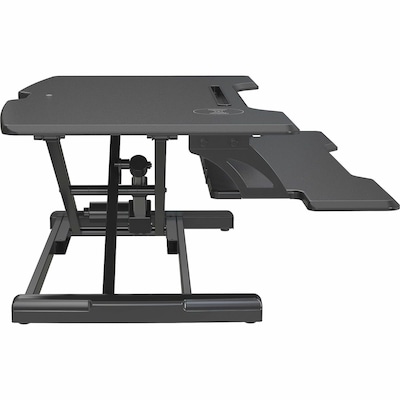 Lorell Adjustable Electric Desk Riser Stand, Up to 47" Monitor, Black (LLR99530)