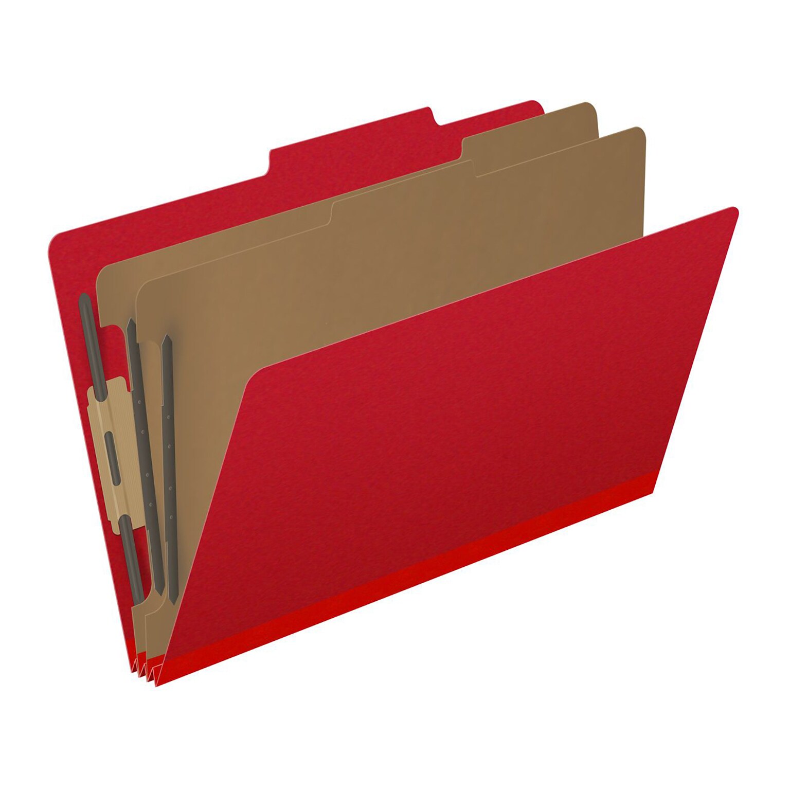 Medical Arts Press Pressboard Classification Folder, 2 Dividers, 2 Expansion, Legal Size, Deep Red, 10/Box (DV-T52-26-3DRD)