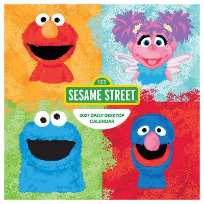 2027 TF Publishing Sesame Street 5.25" x 5.25" Daily Day-to-Day Calendar, Multicolored (27-3004)