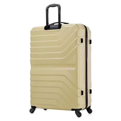 InUSA Aurum 33.66" Hardside Suitcase, 4-Wheeled Spinner, TSA Checkpoint Friendly, Champagne (IUAUR00XL-CHA)