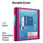 Staples® Better 1-1/2" 3 Ring View Binder with D-Rings, Pink (13569-CC)
