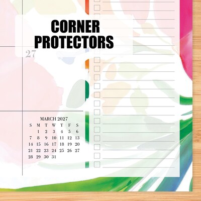 2027 Willow Creek Modern Floral 14.25" x 11.25" Monthly Desk or Wall Calendar, Assorted Colors (64849)