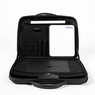 Worky Office Everywhere Portable Briefcase Workstation, Black (VCTOE01BLK)