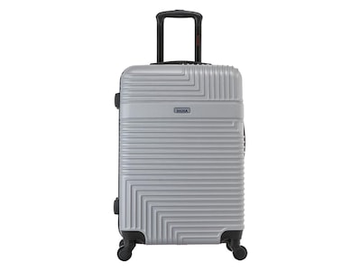 InUSA Resilience 27.59 Hardside Suitcase, 4-Wheeled Spinner, Silver (IURES00M-SIL)