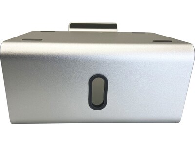 Amer 9" x 9" Aluminum Rotating Laptop Stand for 17" Laptops, Silver (AMRNS04)