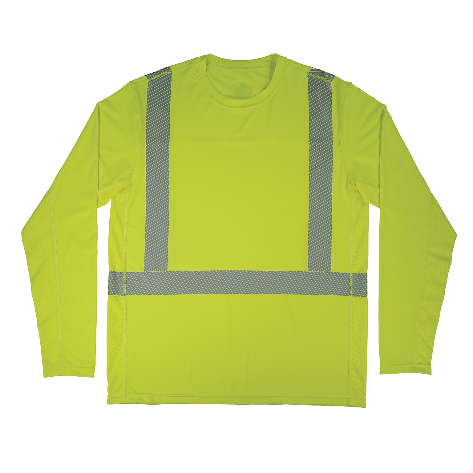 Chill-Its 6688 High Visibility Cooling Sun Shirt with UV Protection, ANSI Type R, Class 2, Lime, L (12138)