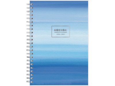 2024-2025 Blue Sky Chanson 5" x 8" Academic Weekly & Monthly Planner, Plastic Cover, Blue (128694-A25)