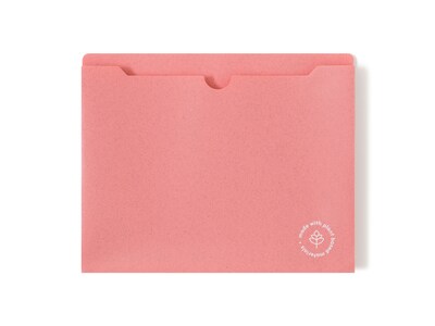 U Brands U-Eco Plastic File Jackets, 1" Expansion, Letter Size, Assorted Colors, 10/Pack (6595U01-12)