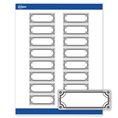 Avery Rectangle Multipurpose Labels, 1 x 2-5/8, White, 160/Pack (19479370596)