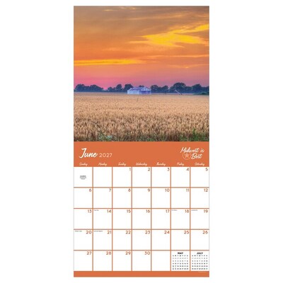 2027 TF Publishing Midwest Is Best 11" x 12" Monthly Wall Calendar, Multicolored (27-1047)