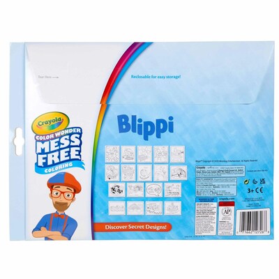 Color Wonder Mess Free: Blippi Coloring Book with Markers, 18 Pages (75-2726)