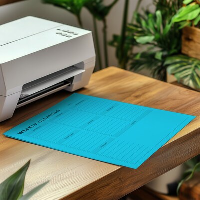 Astrobrights 65 lb. Cardstock Paper, 8.5" x 11", Cherry Blaze Assortment, 102 Sheets (91762)