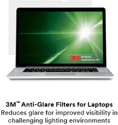 3M Anti-Glare Privacy Filter for 15.6" Widescreen Monitor, 16:9 Aspect Ratio (AG156W9B)