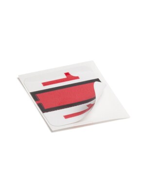 Smead BCCRN Color Coded Numeric Labels, 1" x 1.25", Red, 500/Roll (67371)