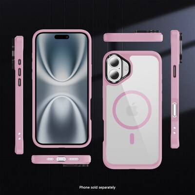 SaharaCase Raider Series MagSafe Compatible Phone Case for iPhone 17, Shock Absorbing, Desert Rose (CP00928)