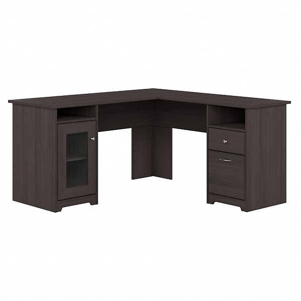 Bush Furniture Cabot L Shaped Desk, Heather Gray (WC31730-03K)