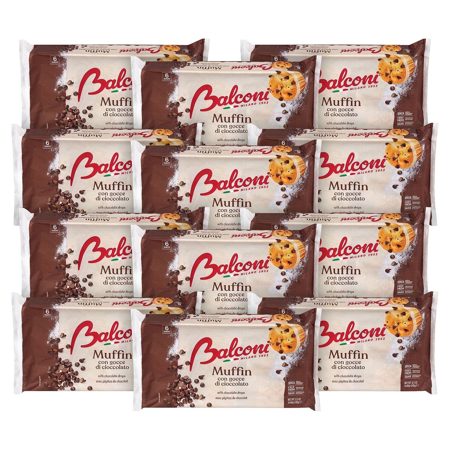 Balconi Chocolate Chip Muffin, 72/Pack (600-04190)