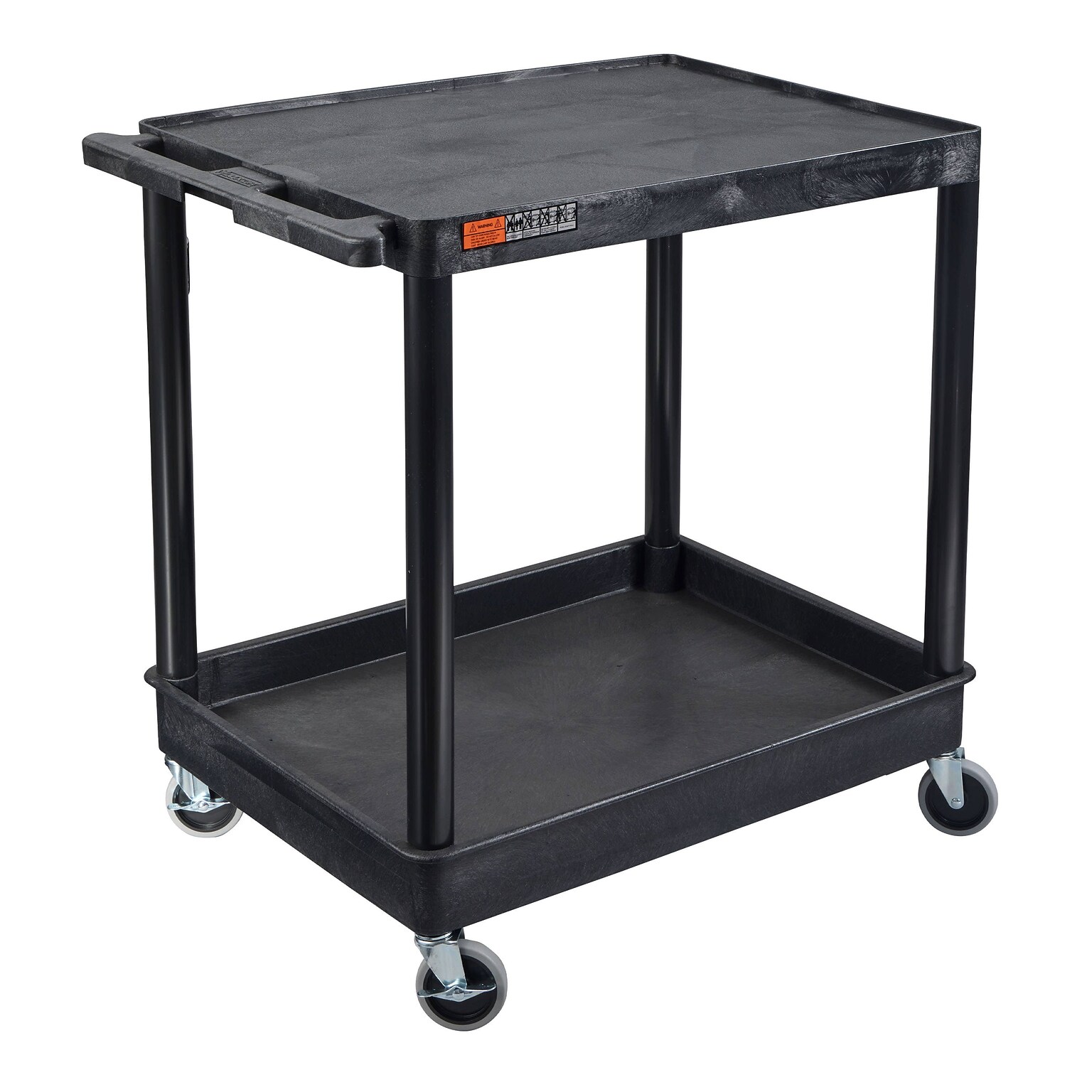 Luxor ENDURA XL 2-Shelf Utility Cart, Black (TC21-B)