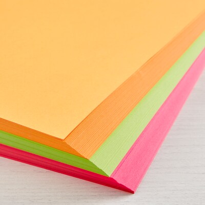 Astrobrights Bold Brights 65 lb. Cardstock Paper, 8.5" x 11", Assorted Colors, 150 Sheets/Pack (91074)