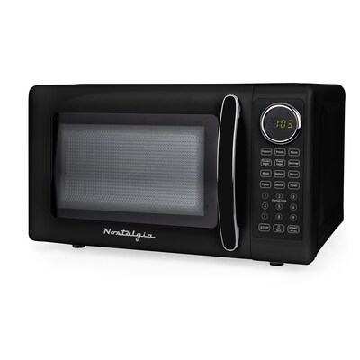 Nostalgia Retro 0.7 cu. ft. Countertop Microwave, Black (NRMOPMSW7BK6A)