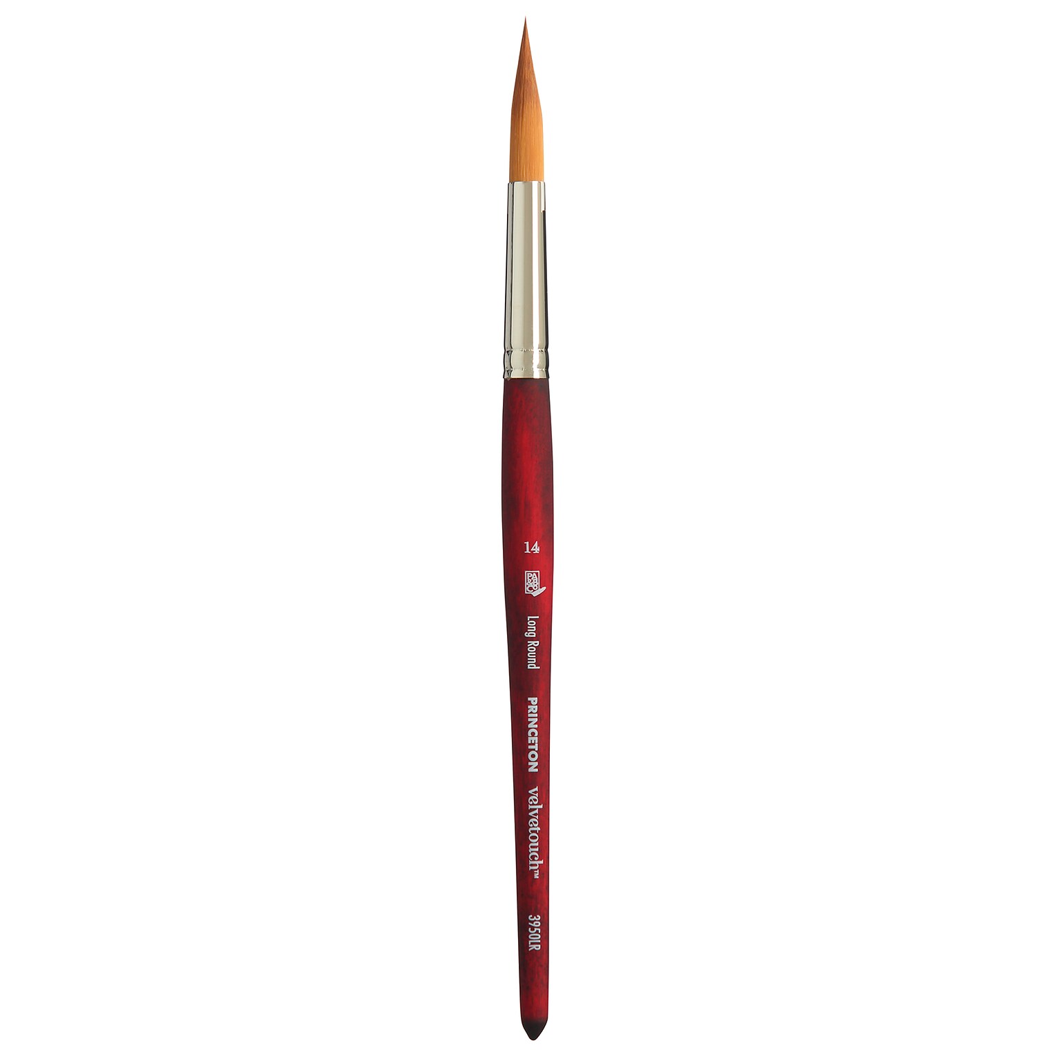 Princeton Velvetouch Short Handle Mixed Media Synthetic Long Round Brush (PBXP3950LR14)