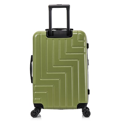 DUKAP Zahav 25.78" Hardside Suitcase, 4-Wheeled Spinner, TSA Checkpoint Friendly, Green (DKZAH00M-GRN)