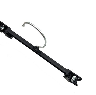 Nahanco 10" Plastic Pinch Grip Skirt/Slack Hanger, Black, 200/Pack (6010B)