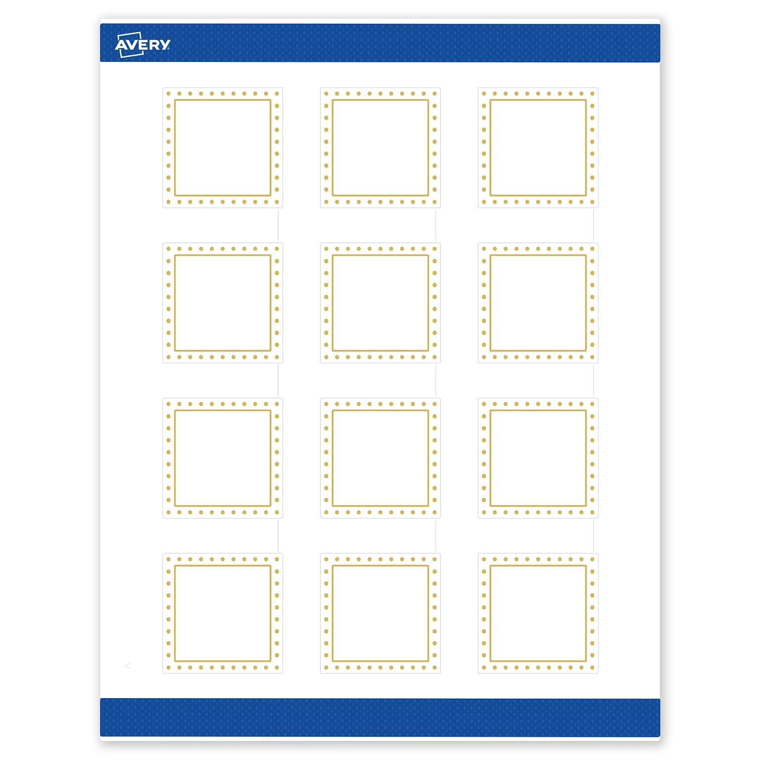 Avery Laser/Inkjet Square Multipurpose Labels, 2 x 2, White, 120/Pack (S00DHY)