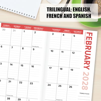 2026-2028 Willow Creek 3.5" x 6.5" Academic Year Weekly & Monthly Planner, Bold Botanicals (65433)