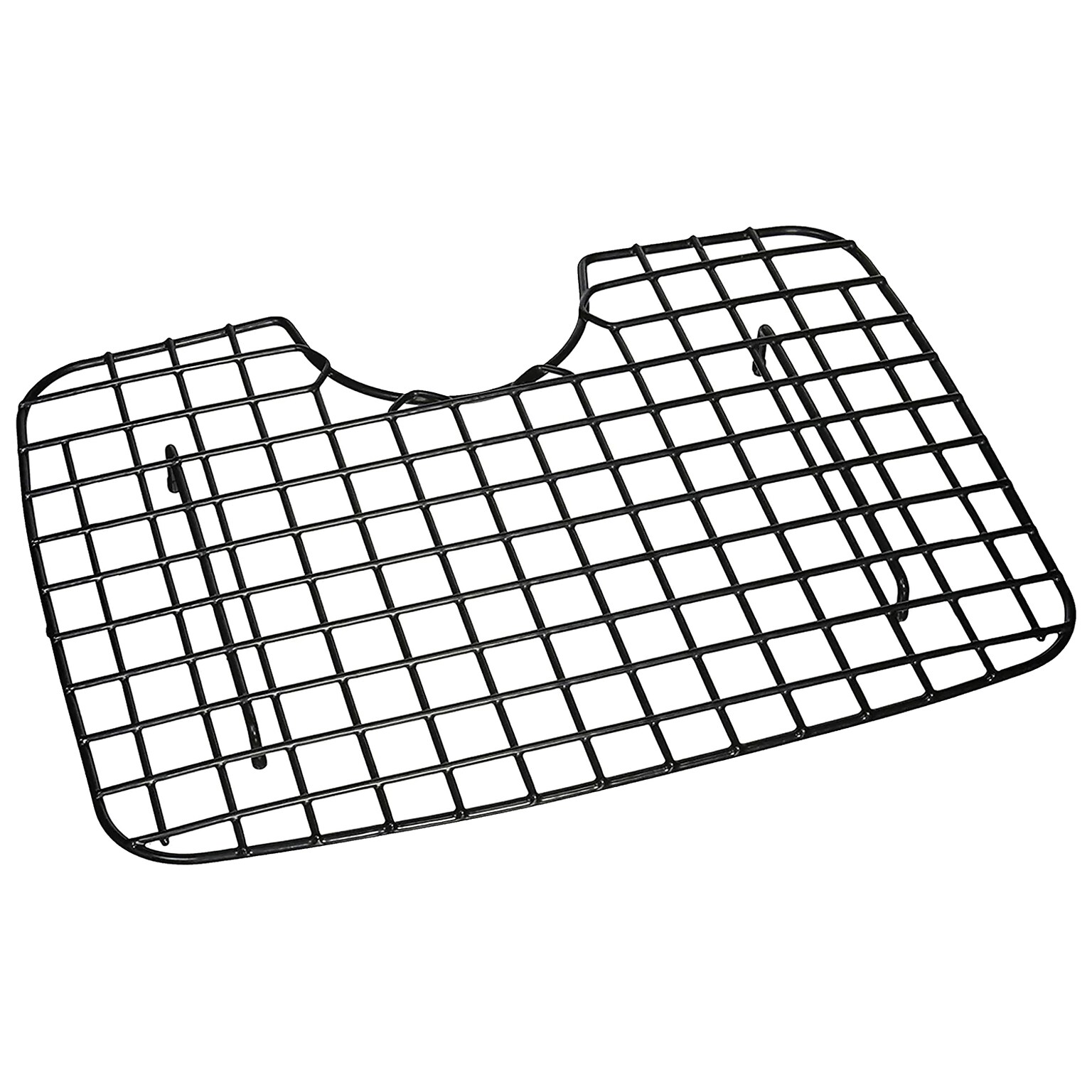 Better Houseware Coated Steel D-Shape Sink Protector, Black (BTH51487E)