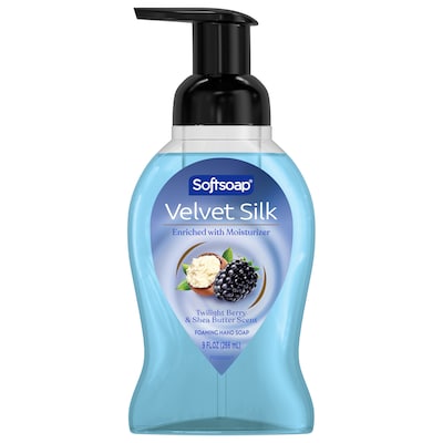 Softsoap Velvet Silk Foaming Liquid Hand Soap, Twilight Berry & Shea Butter Scent, 9 fl Oz., 6 Ct (61052556CT)