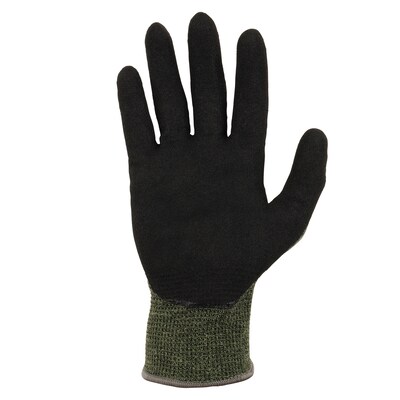 Ergodyne ProFlex 7042 Nitrile Coated Cut-Resistant Gloves, ANSI A4, Heat Resistant, Green, Medium, 1 Pair (10343)