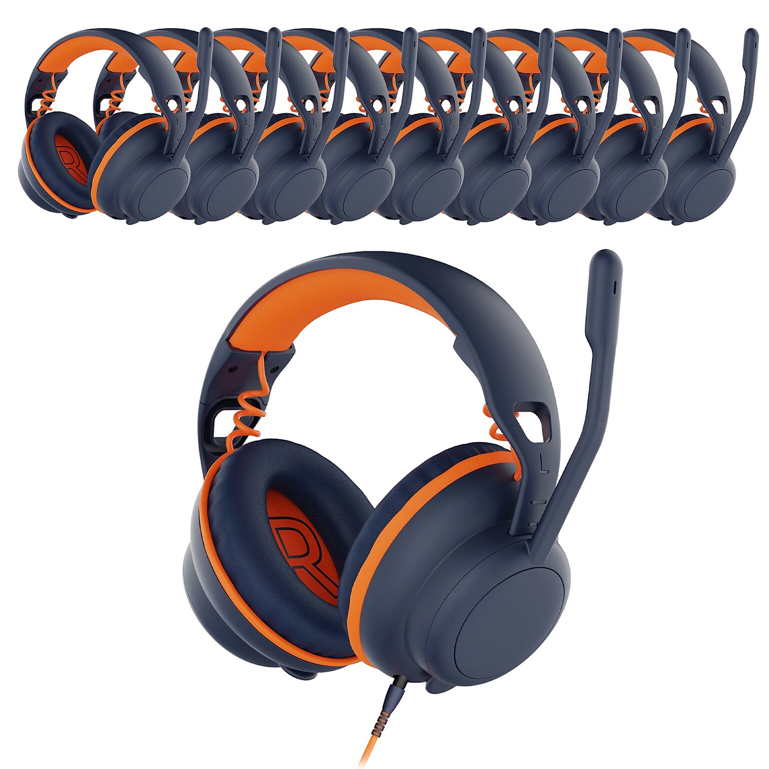Delton Ascent S35 USB-A/USB-C Noise Canceling Stereo Headset, 20/Pack (DWHASUSBB20)