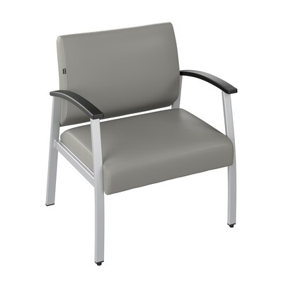 Bush Business Furniture Arrive Vinyl Bariatric Guest Chair, Light Gray (CH3902GVL-03)