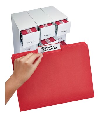 Avery TrueBlock Laser/Inkjet Extra Large File Folder Labels, 15/16" x 3-7/16", White, 450 Labels/Pack (5027)