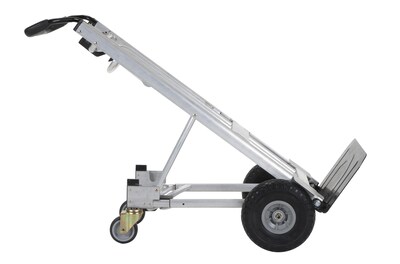 Cosco 4-in-1 Folding Series Convertible Hand Truck, 1000 lb. Capacity, Silver/Black (12323ASB1E)